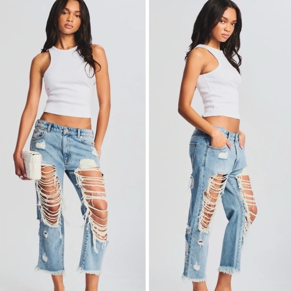 SER.O.Y.A Drop Crotch Boyfriend Jean